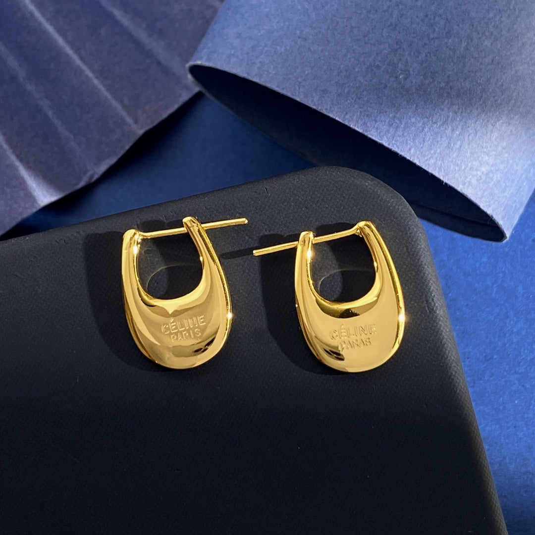 CELINE Brass Earrings