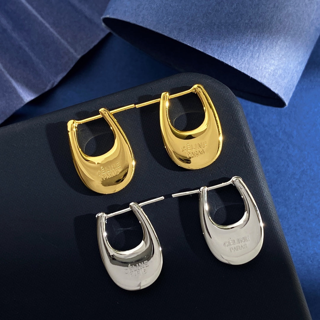 CELINE Brass Earrings