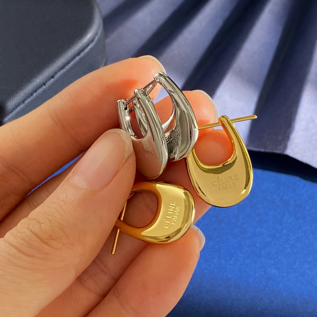 CELINE Brass Earrings