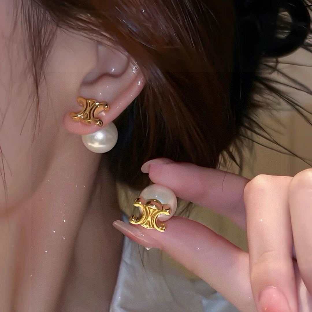 CELINE Triomphe Earrings
