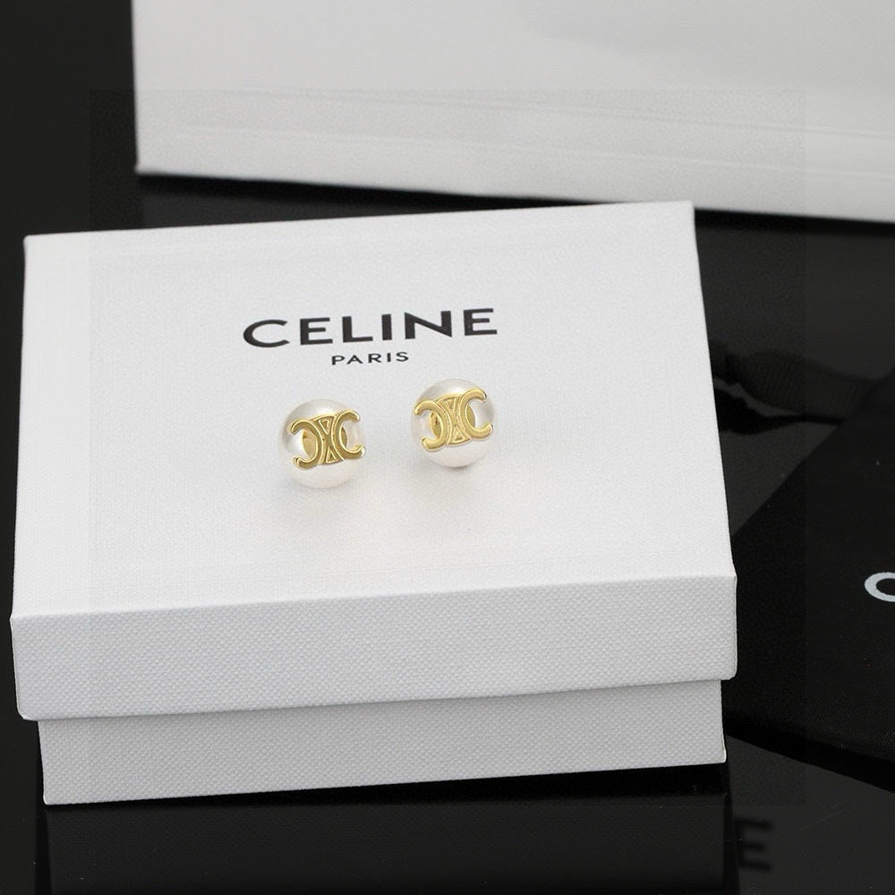 CELINE Triomphe Earrings