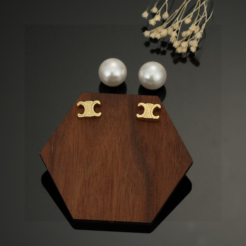 CELINE Triomphe Earrings