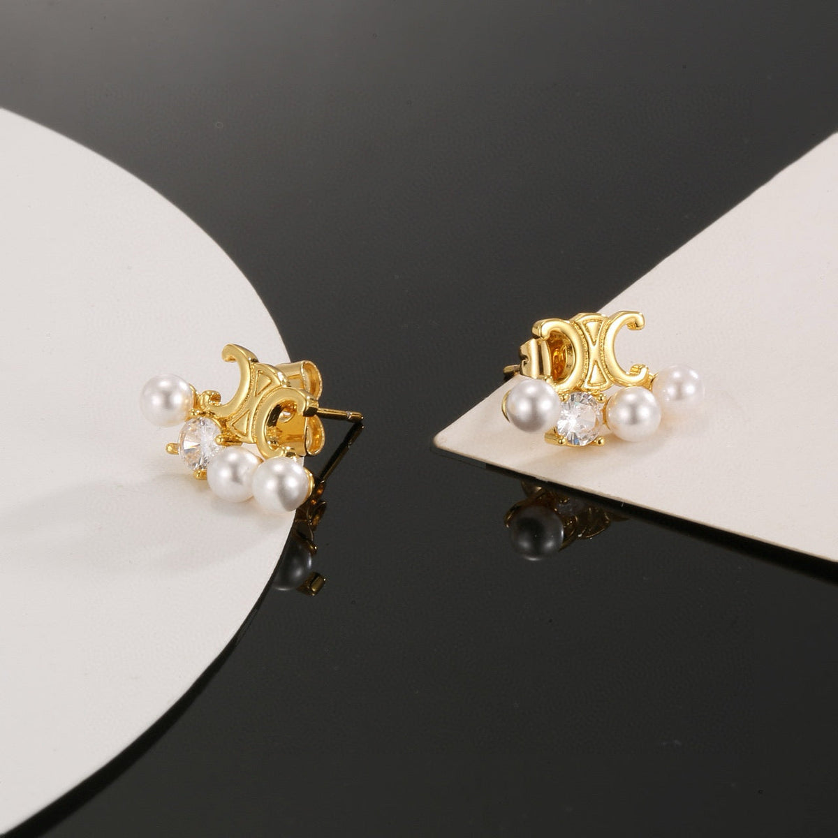 CELINE Pearl Vintage Earrings