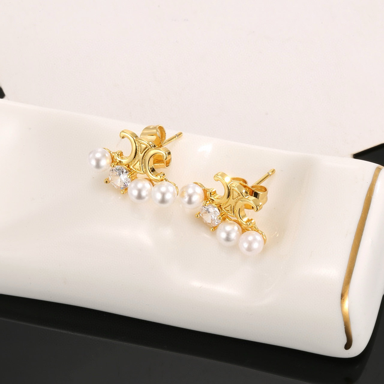 CELINE Pearl Vintage Earrings