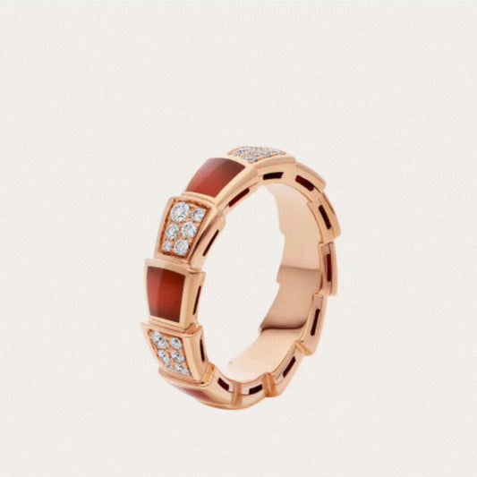 BVLGARI Gold-Plated Serpenti Ring
