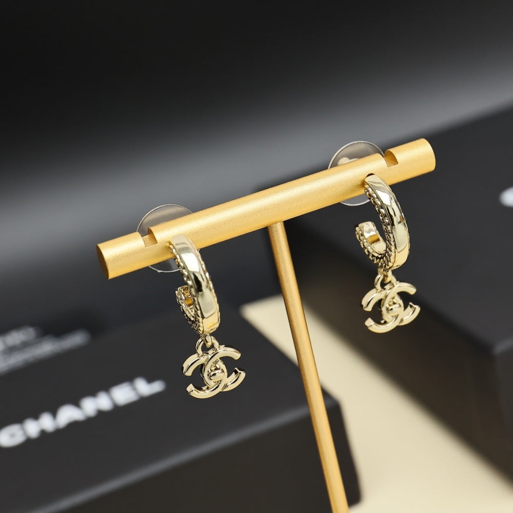 Chanel Double C Earrings