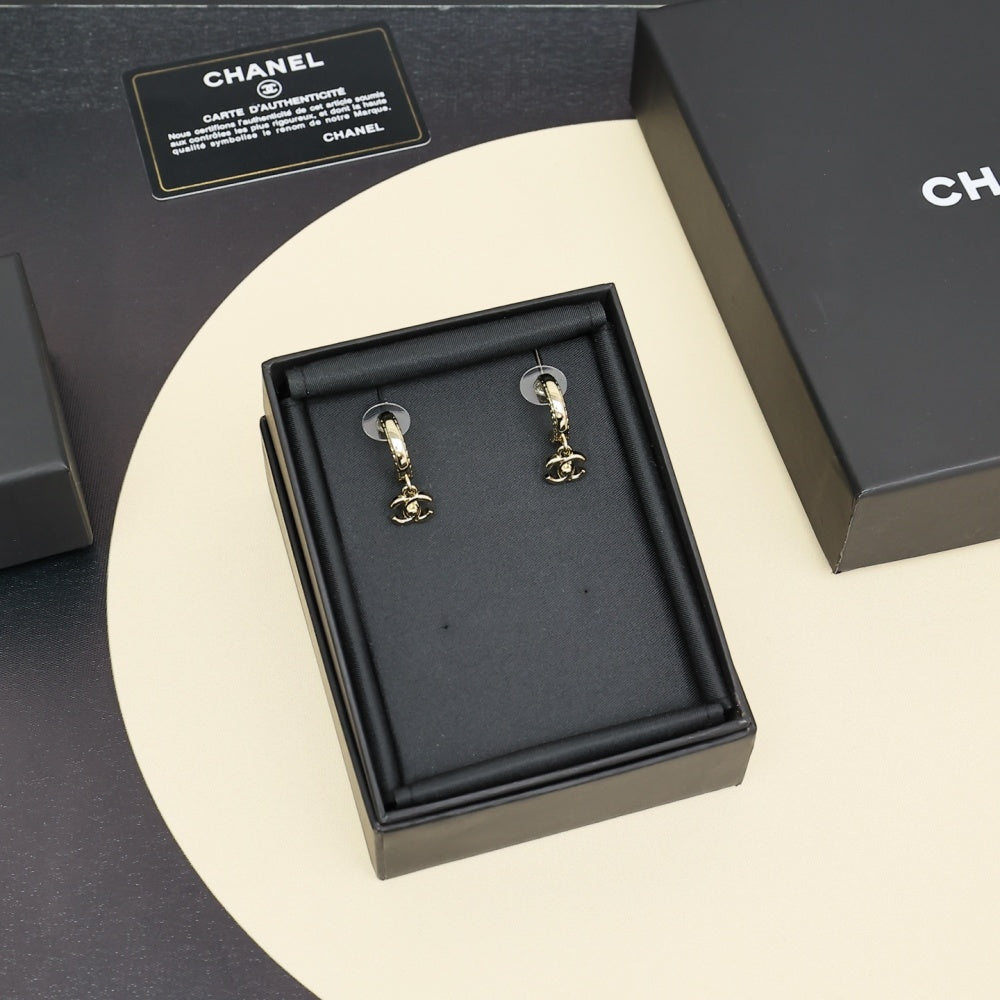 Chanel Double C Earrings