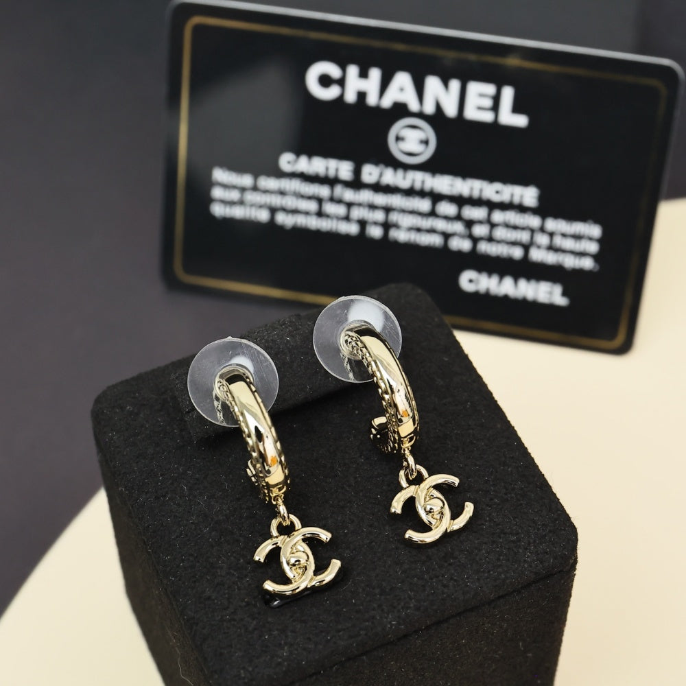 Chanel Double C Earrings