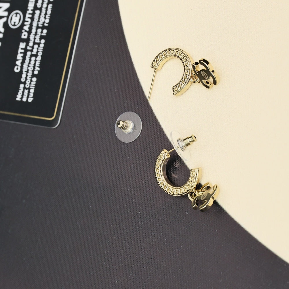 Chanel Double C Earrings