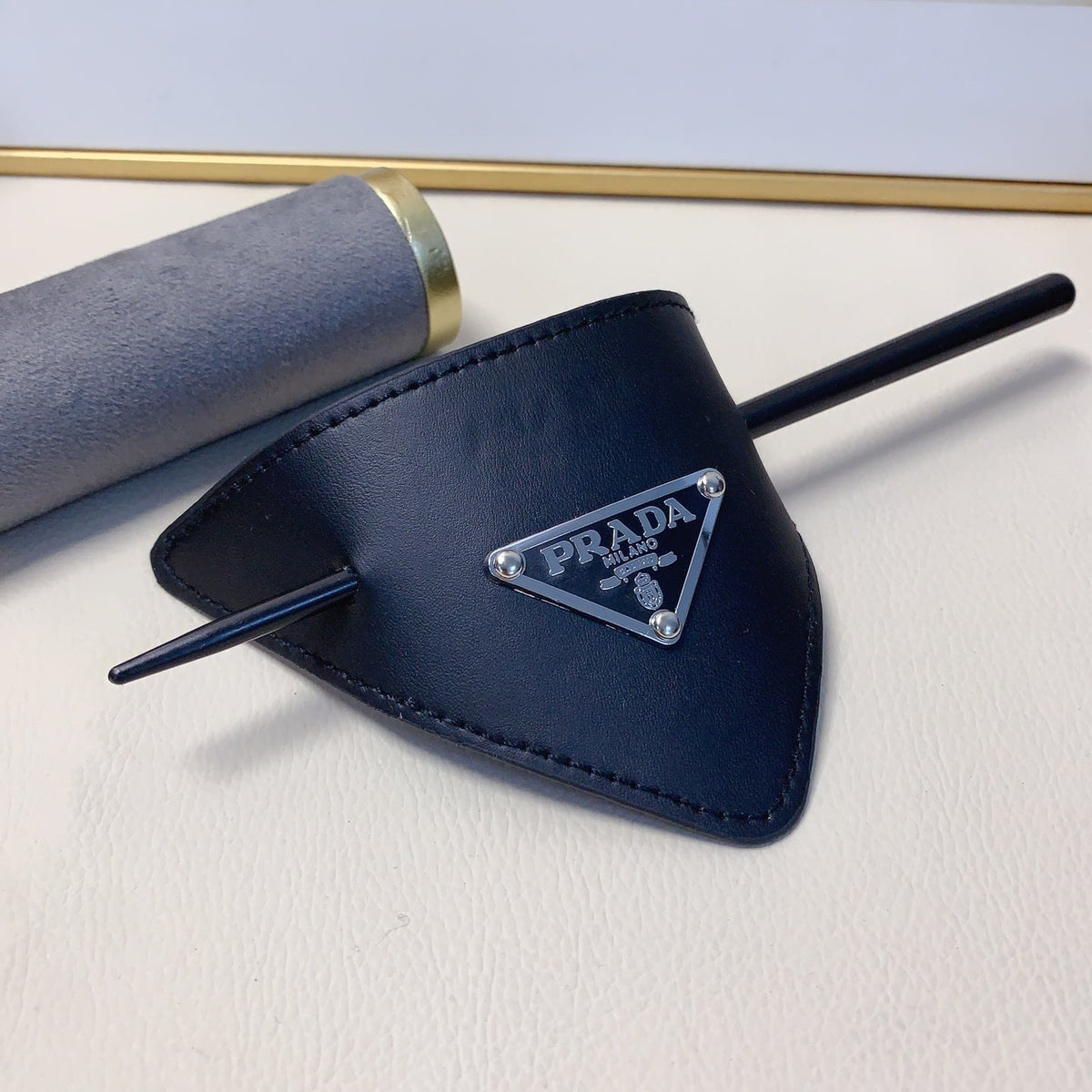 PRADA Leather Hair Accessory