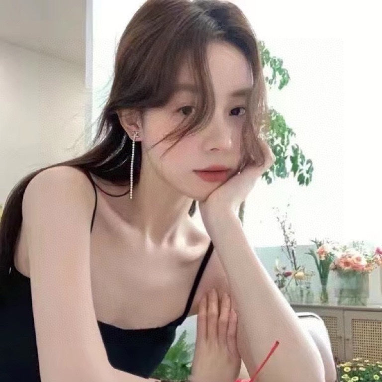 CELINE Crystal Triomphe Earrings