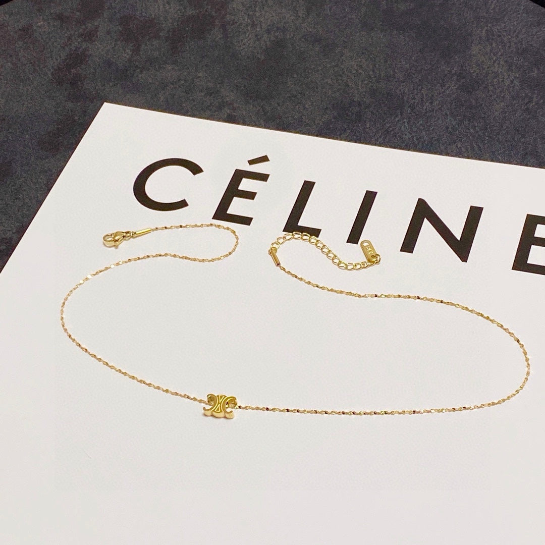 CELINE Gold-Plated Stainless Steel Necklace