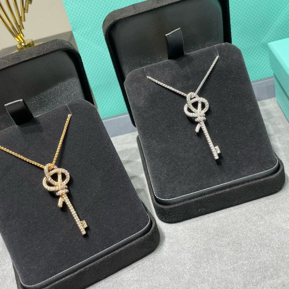 Tiffany & Co. Gold-Plated Crystal Necklace