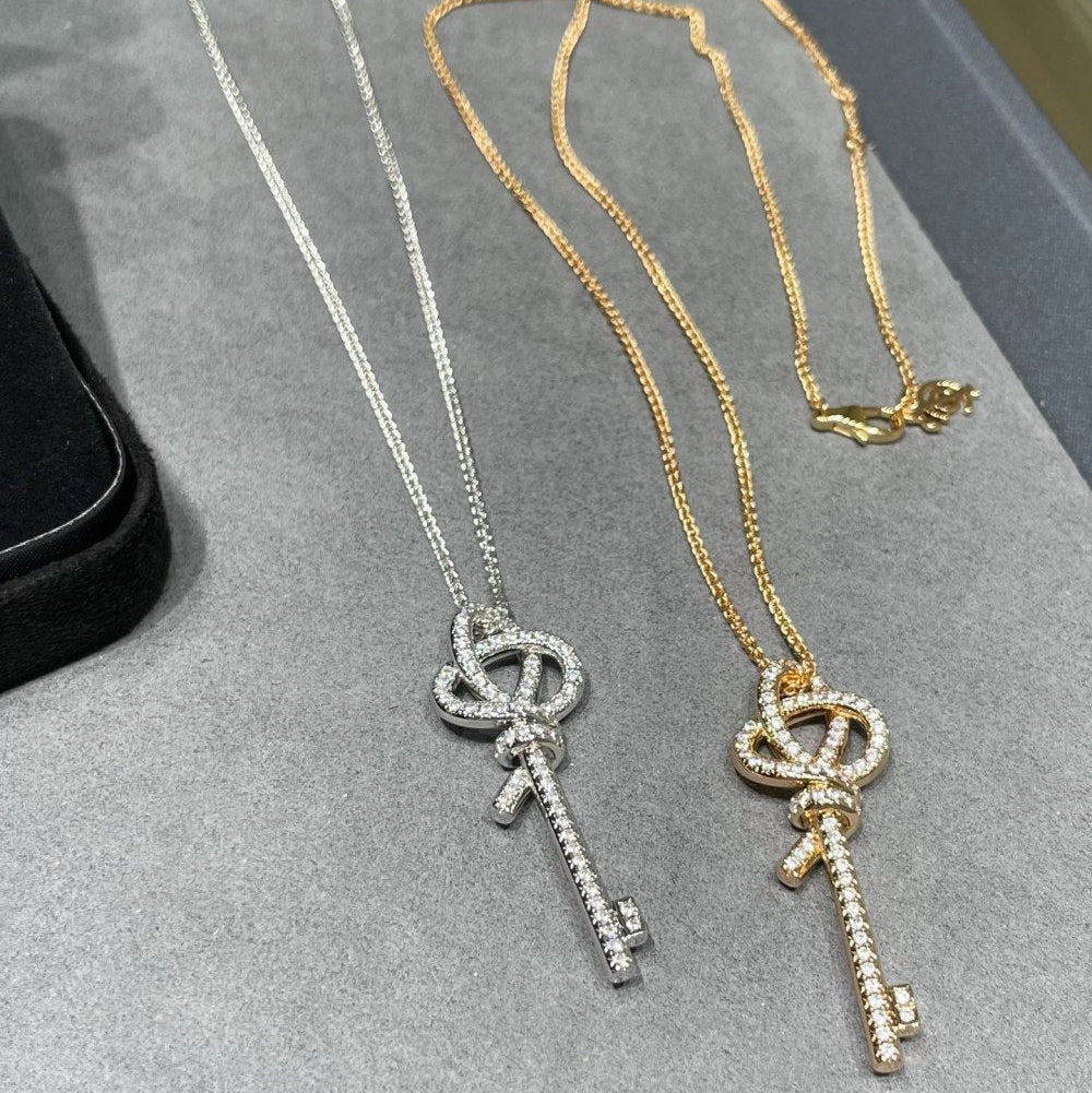 Tiffany & Co. Gold-Plated Crystal Necklace