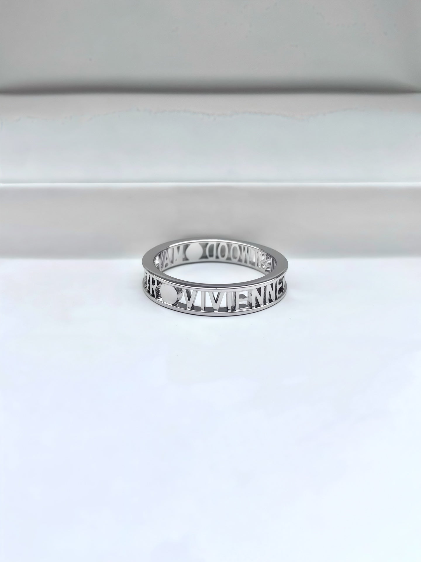 Openwork Letter Ring