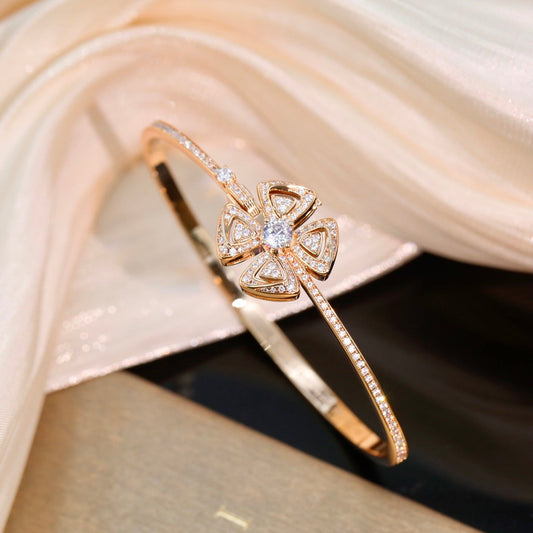 BVLGARI Gold-Plated Floral Fashion Accessory