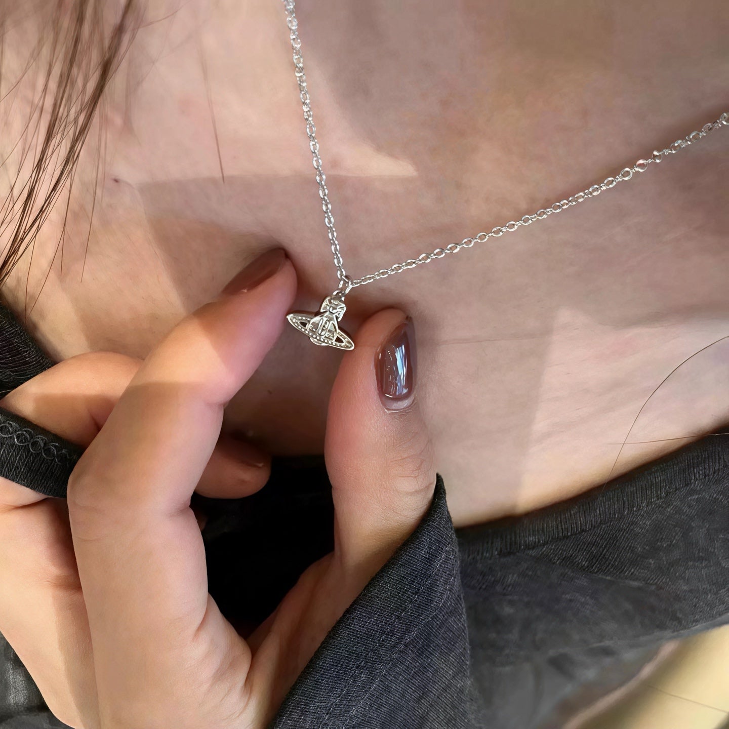 Planet Clavicle Necklace