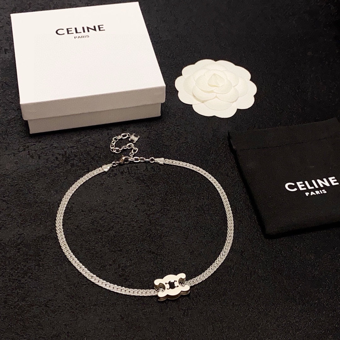 CELINE Gold-Plated Stainless Steel Necklace