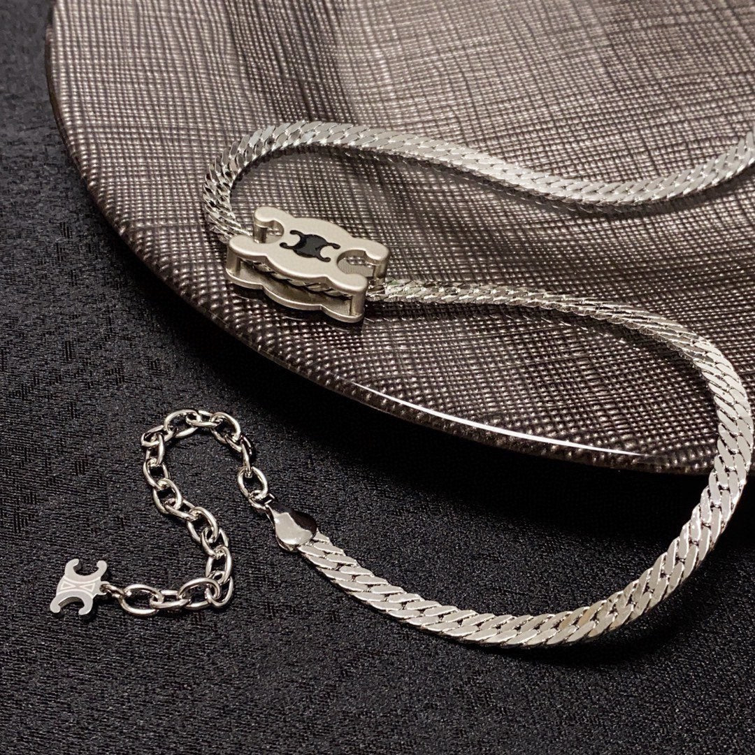 CELINE Gold-Plated Stainless Steel Necklace