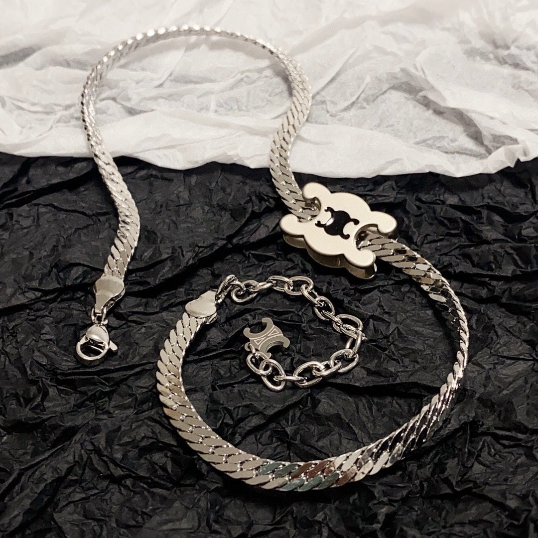 CELINE Gold-Plated Stainless Steel Necklace