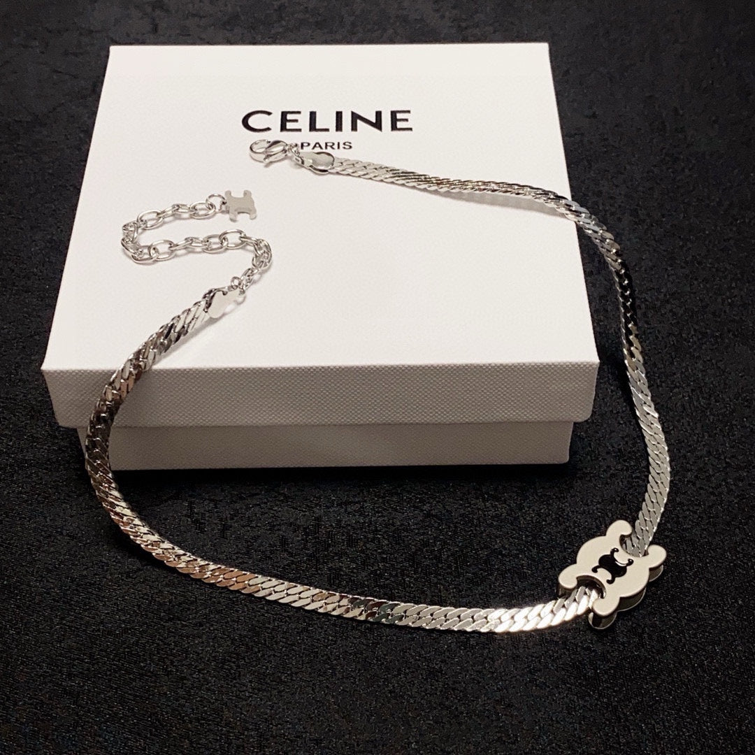 CELINE Gold-Plated Stainless Steel Necklace