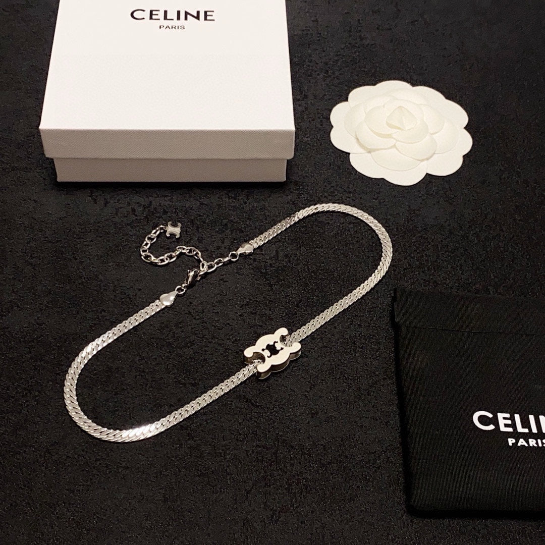 CELINE Gold-Plated Stainless Steel Necklace