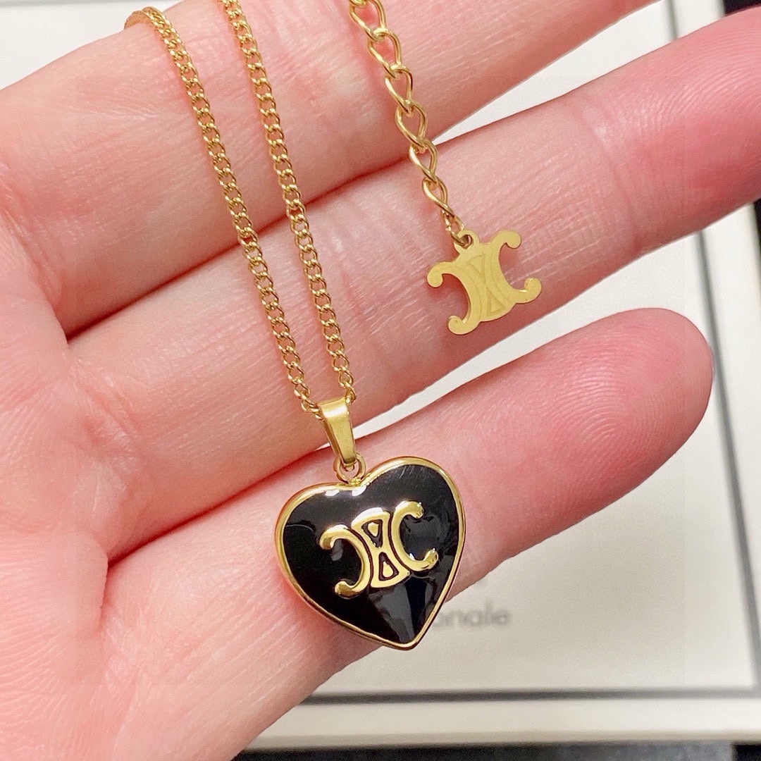 CELINE Gold-Plated Stainless Steel Necklace