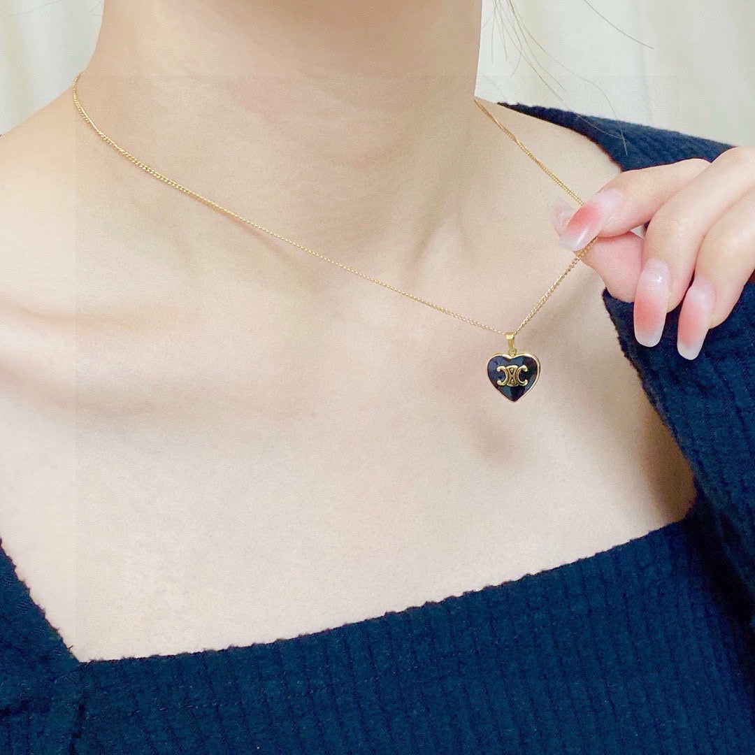 CELINE Gold-Plated Stainless Steel Necklace