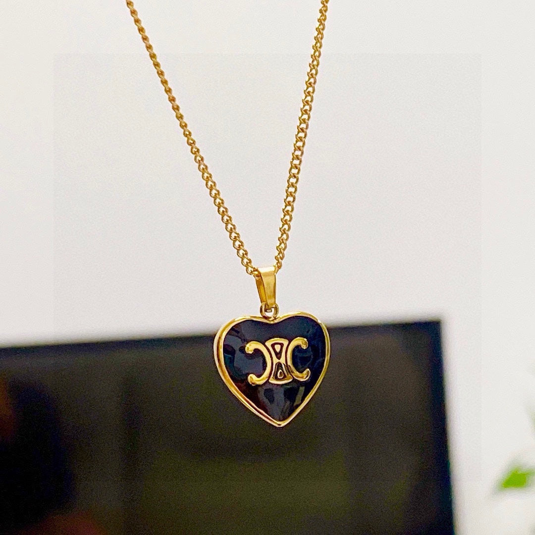 CELINE Gold-Plated Stainless Steel Necklace