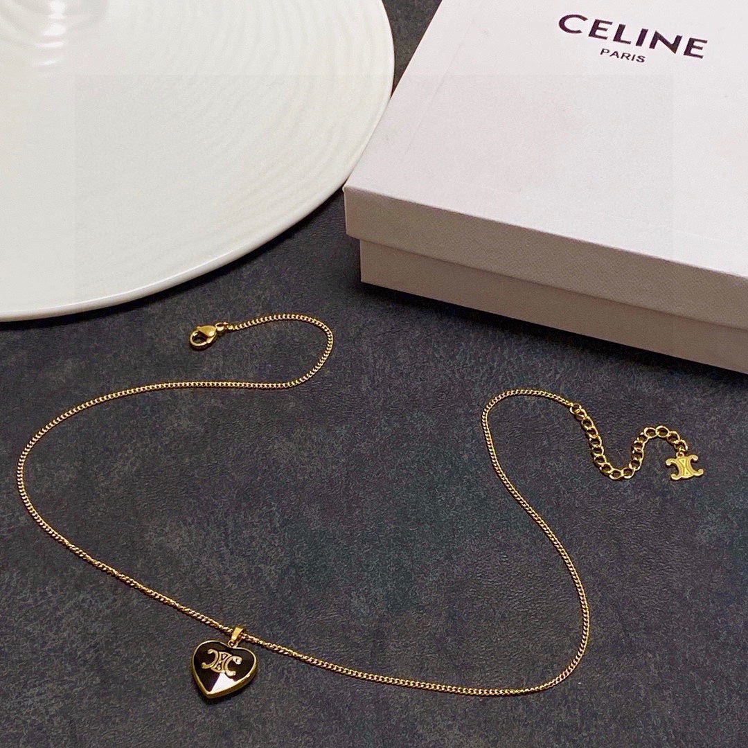 CELINE Gold-Plated Stainless Steel Necklace