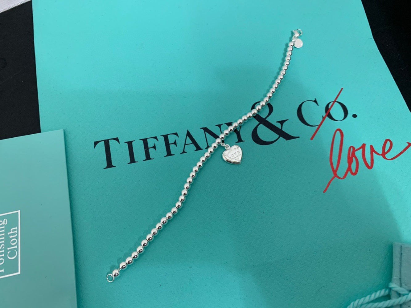 Tiffany & Co. 925 Silver Heart Bracelet