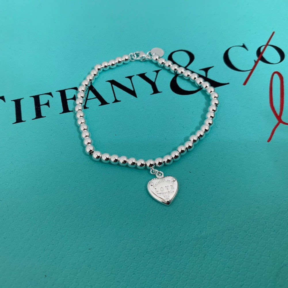Tiffany & Co. 925 Silver Heart Bracelet