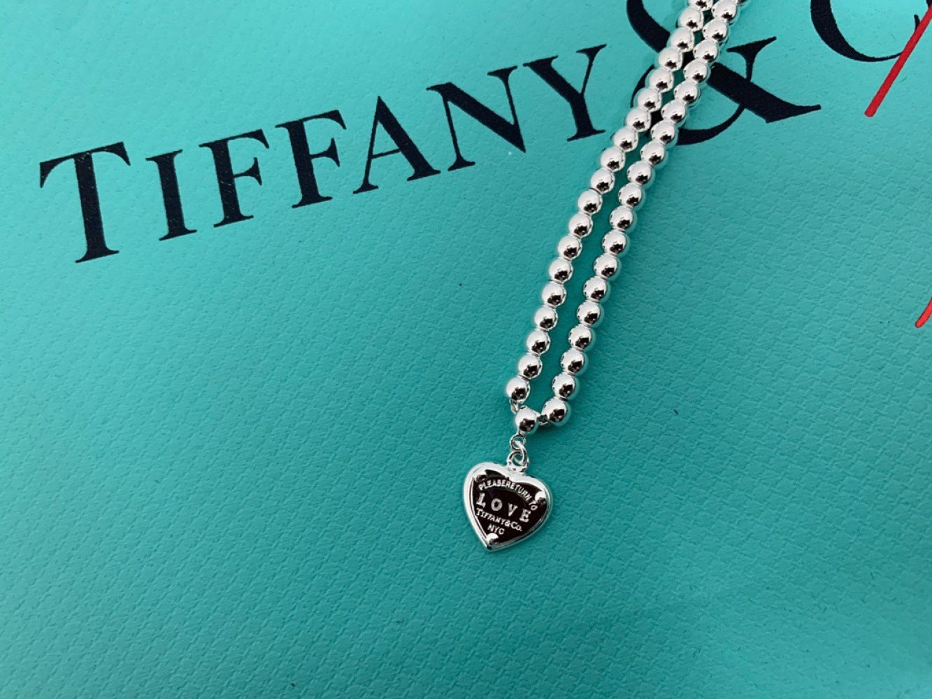 Tiffany & Co. 925 Silver Heart Bracelet