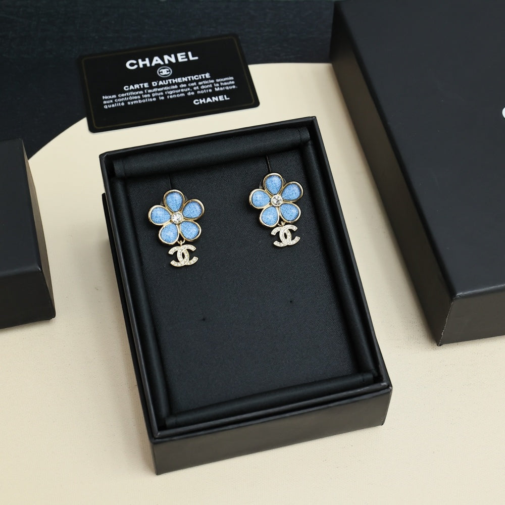Chanel Crystal Vintage Earrings