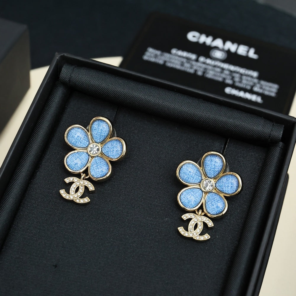 Chanel Crystal Vintage Earrings