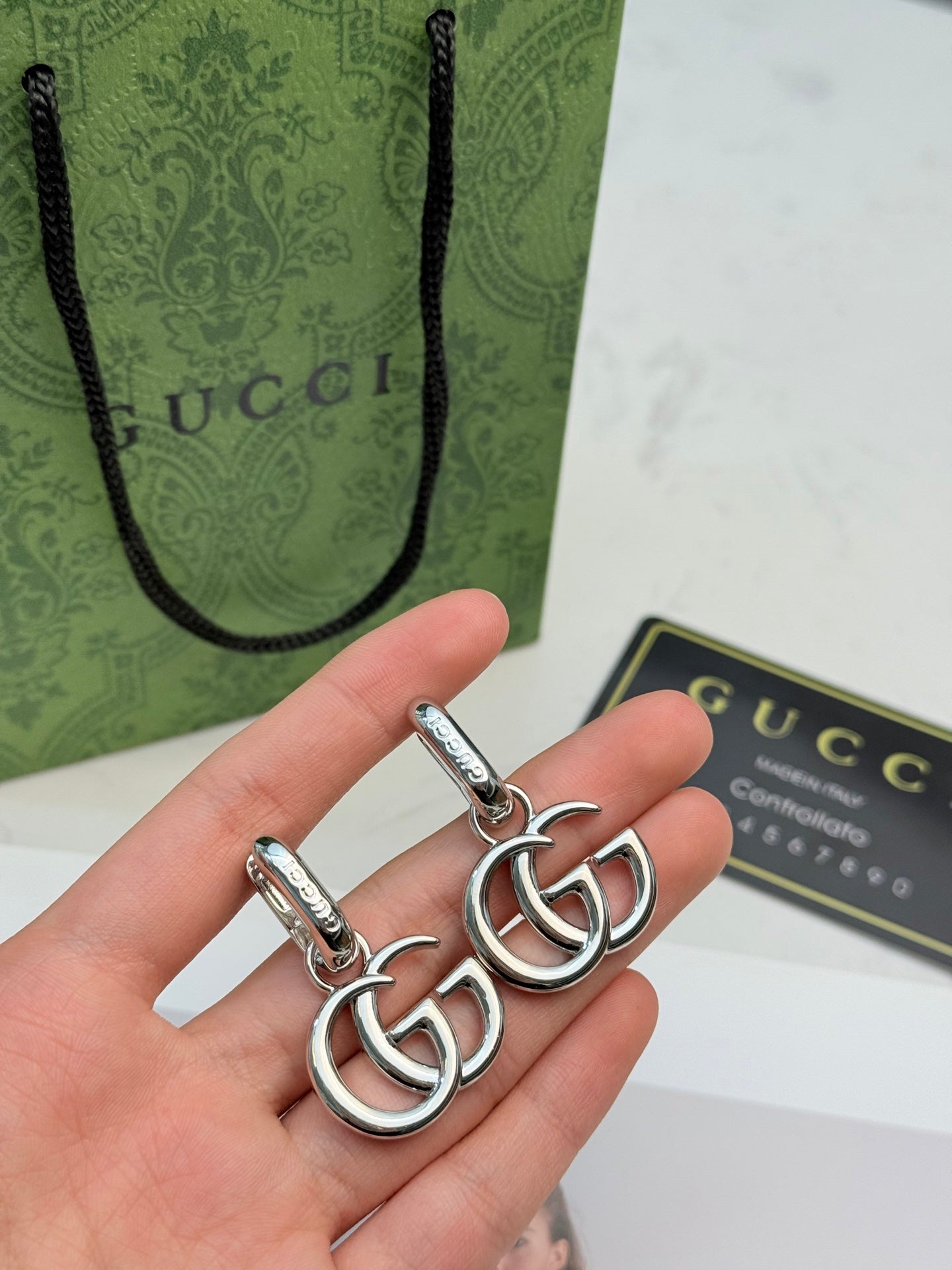 Gucci Brass Vintage Earrings