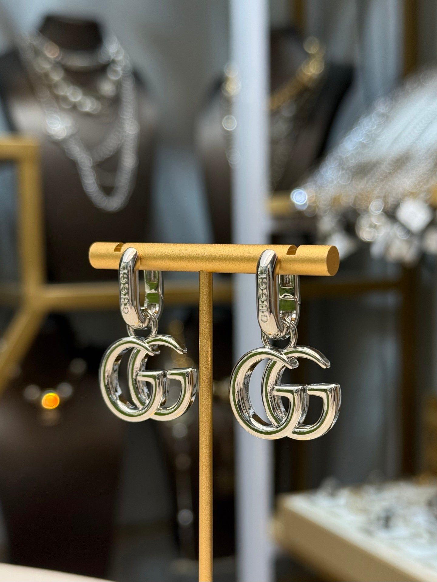 Gucci Brass Vintage Earrings