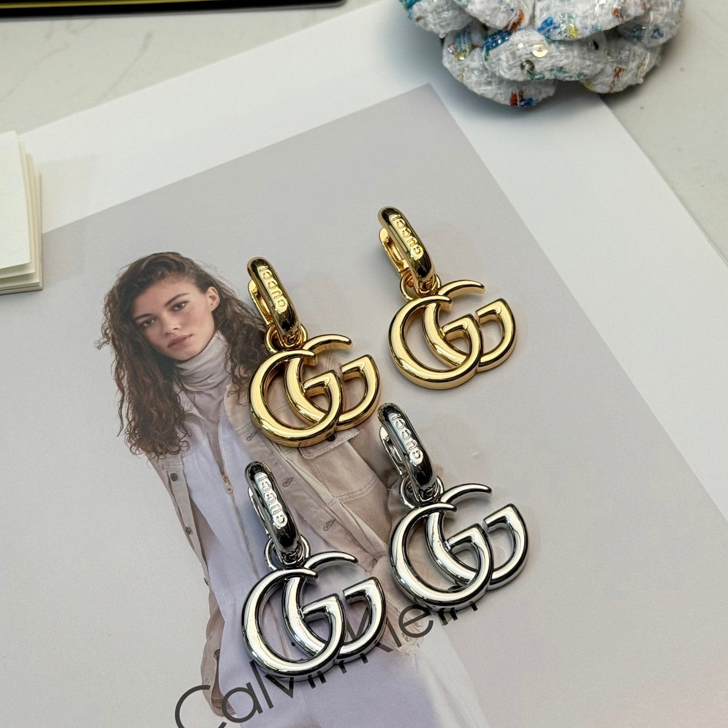 Gucci Brass Vintage Earrings