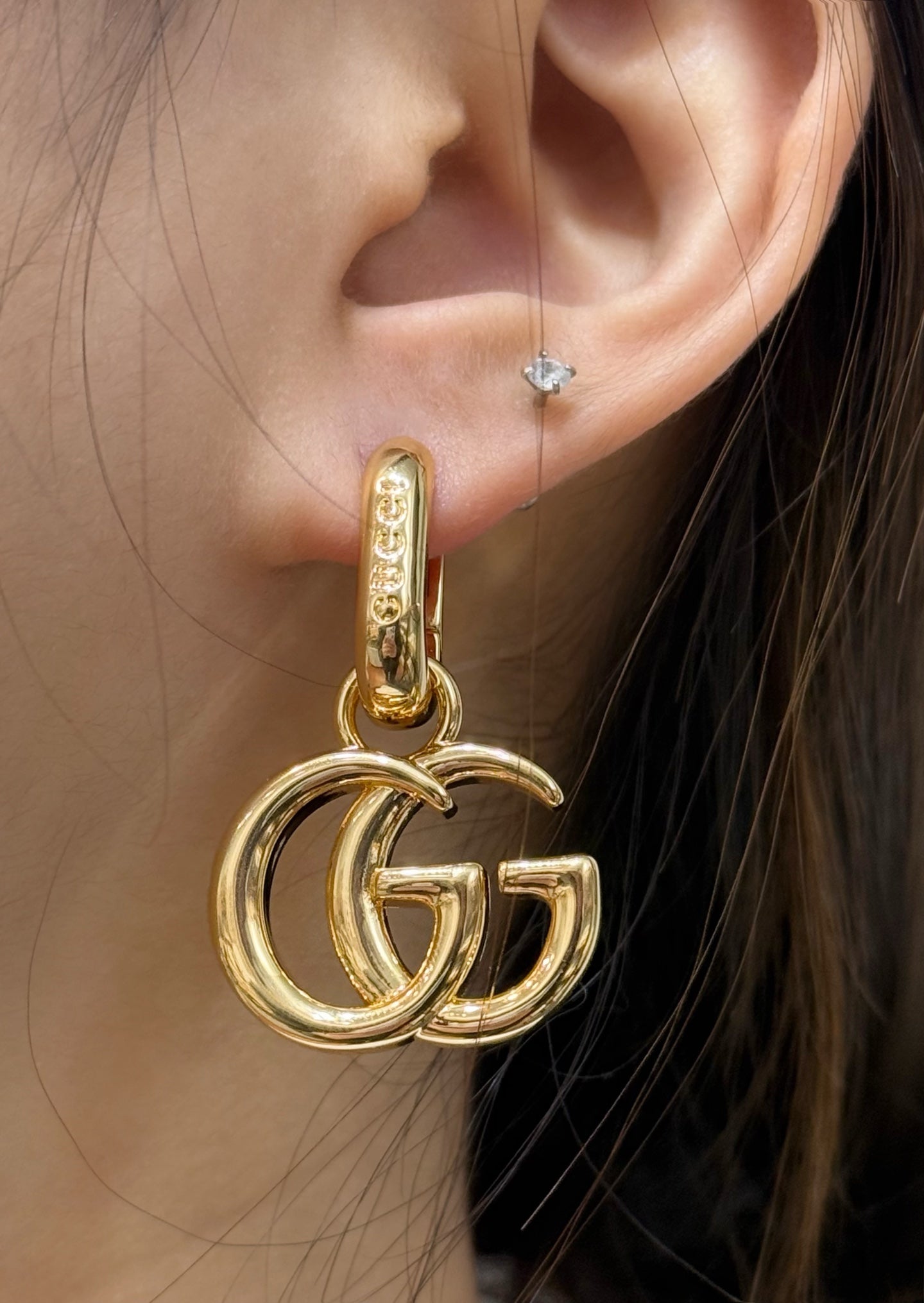 Gucci Double G metal earrings