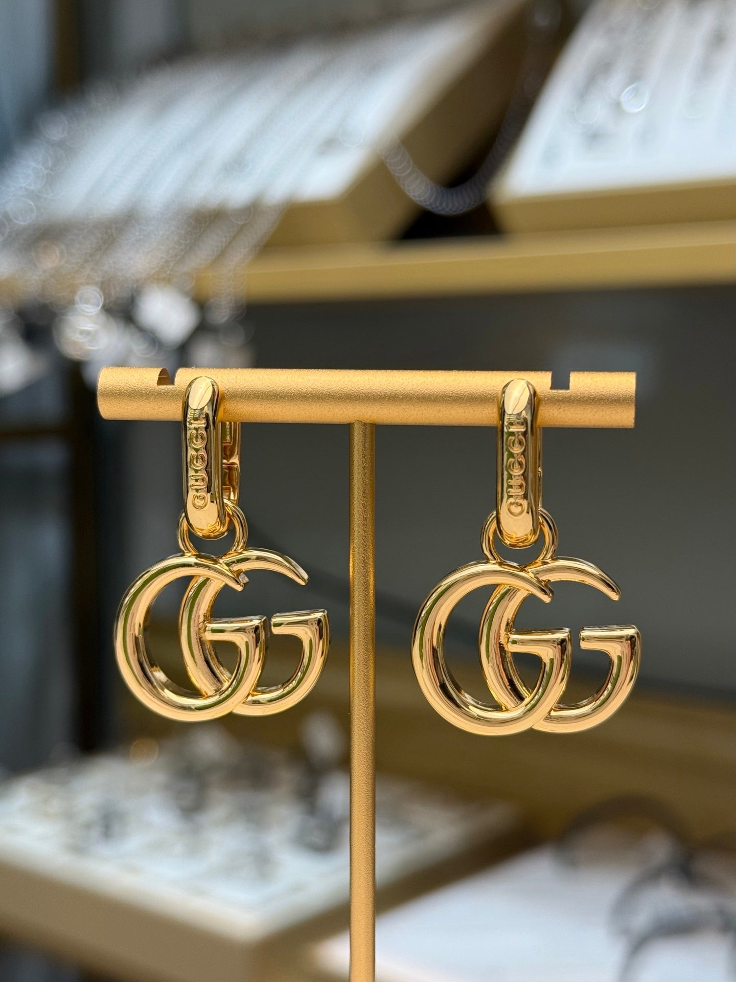 Gucci Double G metal earrings