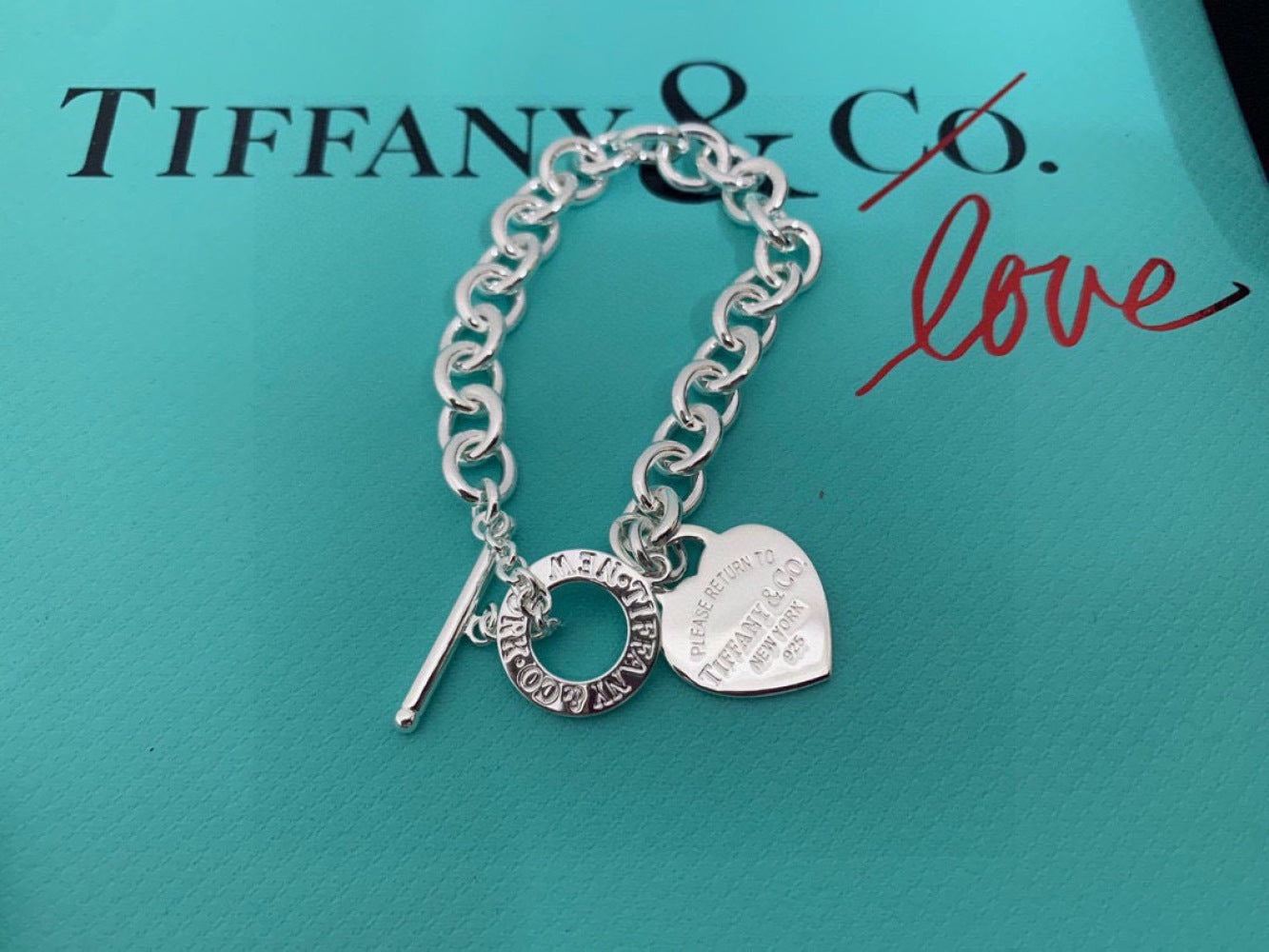 Tiffany & Co. Heart T Motif Bracelet