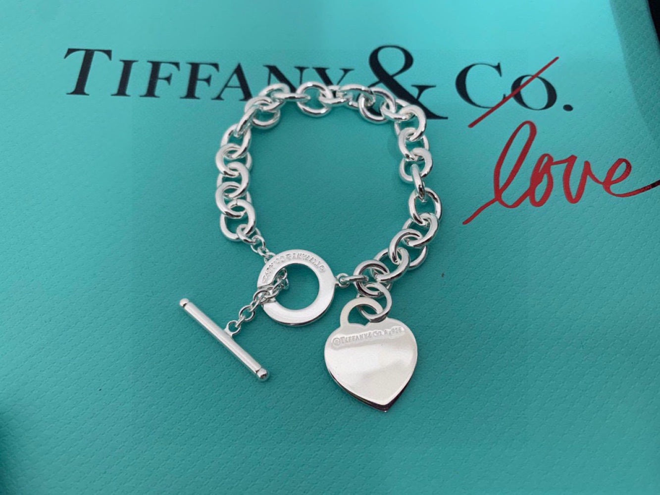 Tiffany & Co. Heart T Motif Bracelet