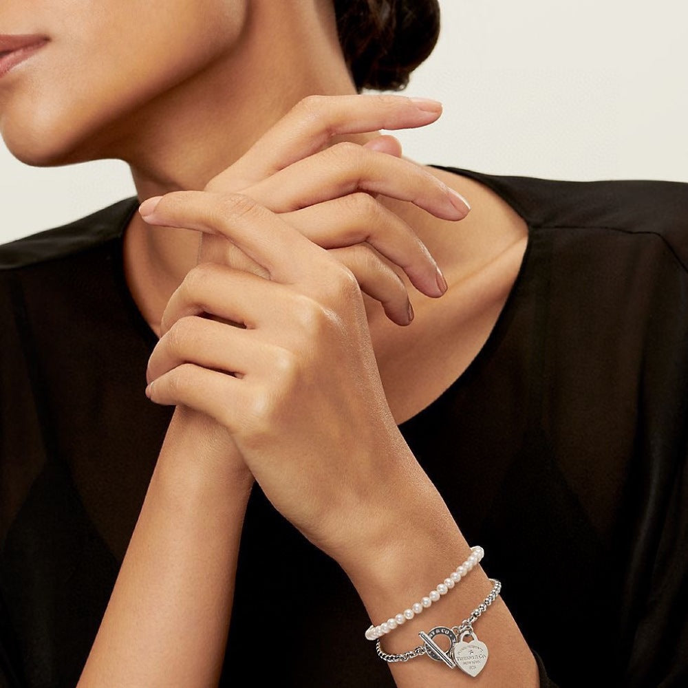 Tiffany & Co. Pearl Heart Bracelet