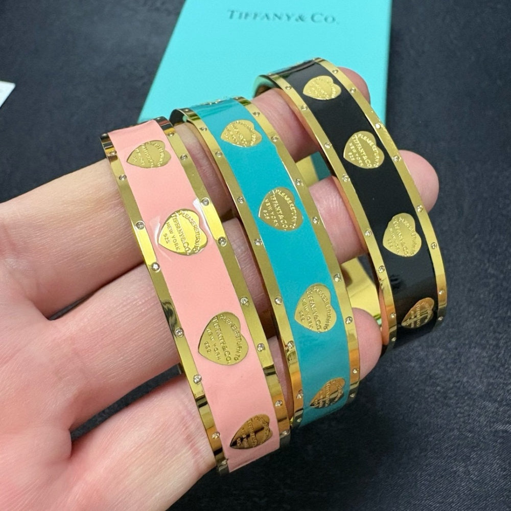 Tiffany & Co. Gold-Plated Crystal Bracelet