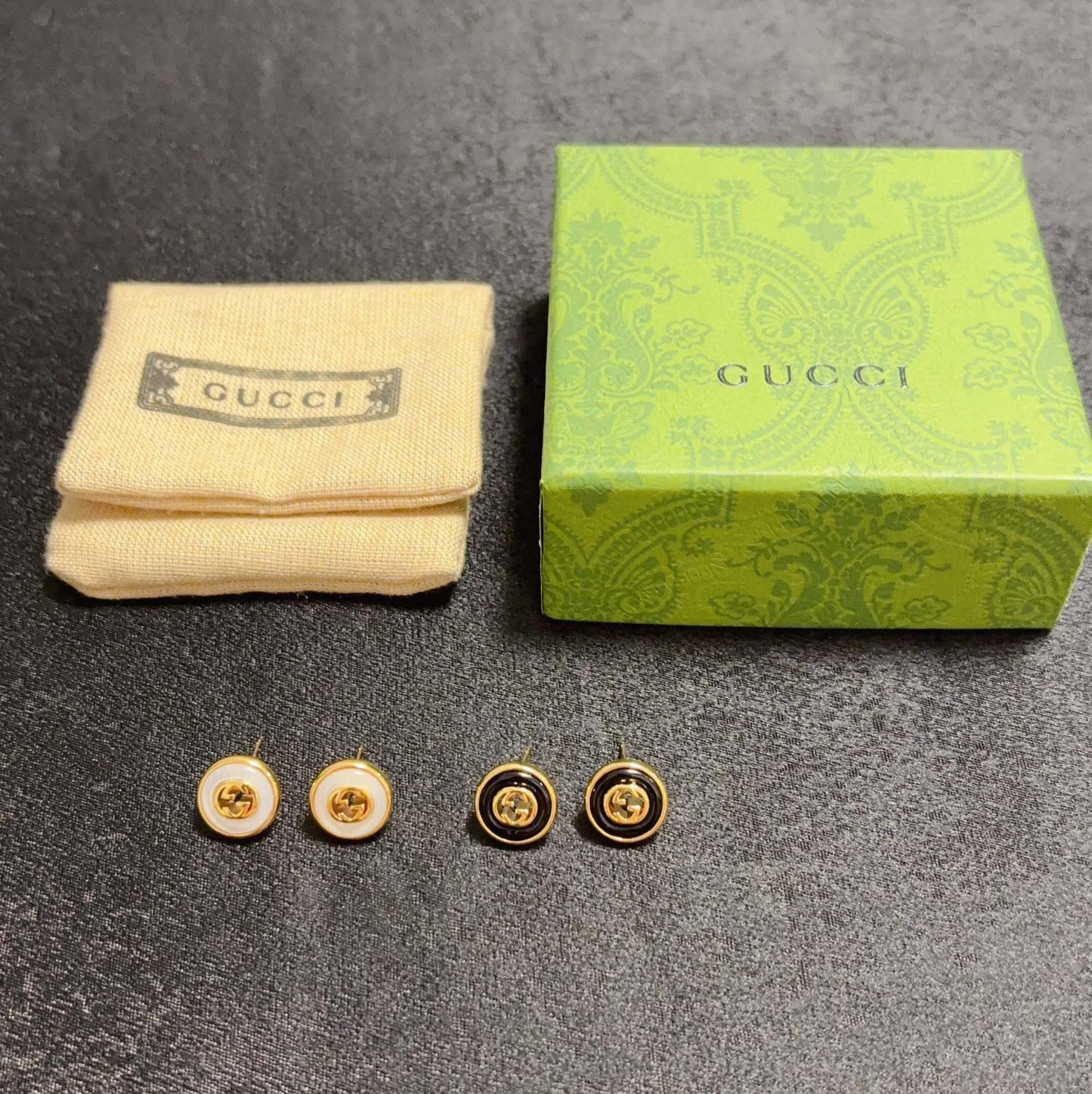 Gucci Brass Double G Earrings