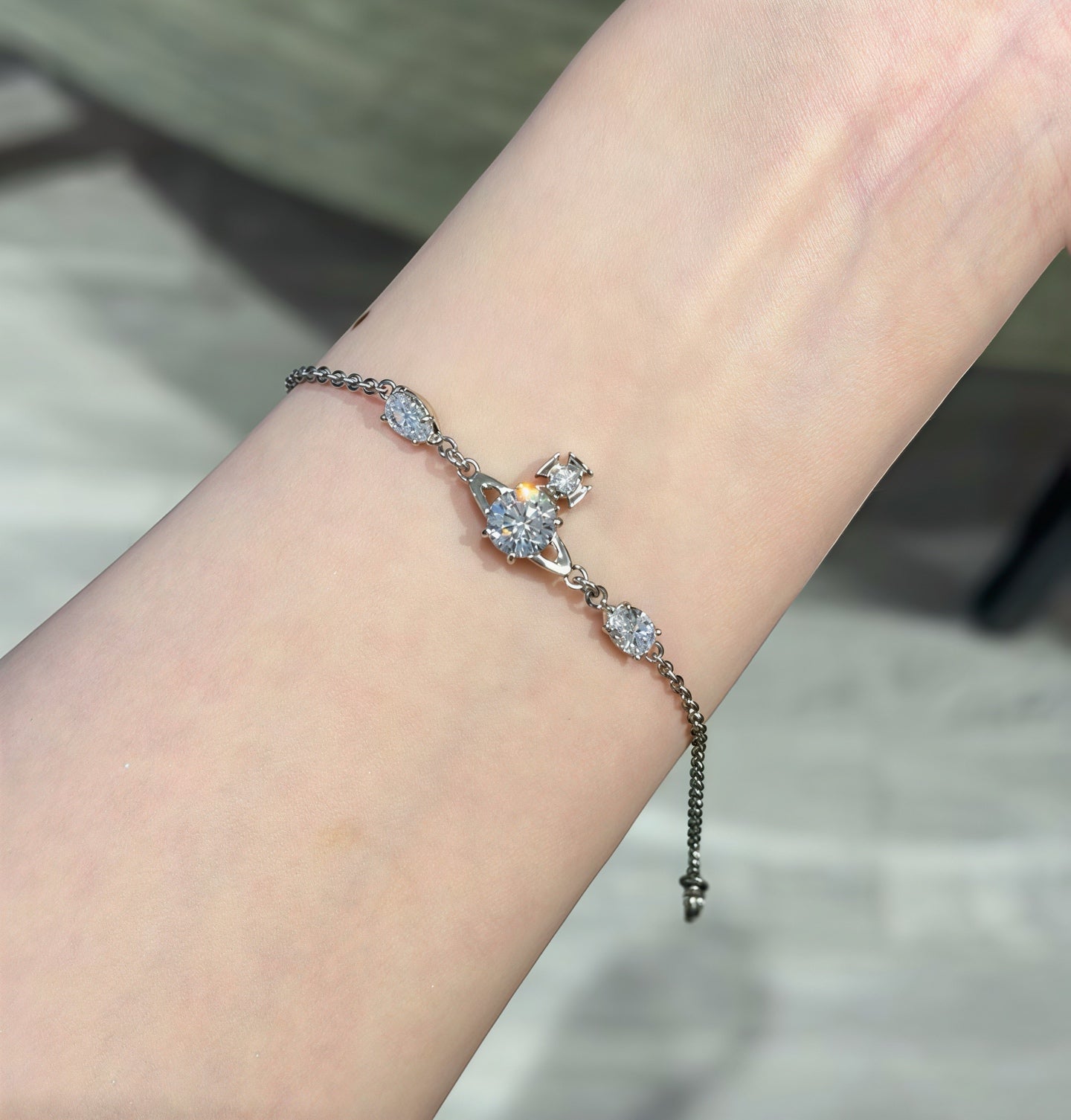 Simple Rhinestone Bracelet