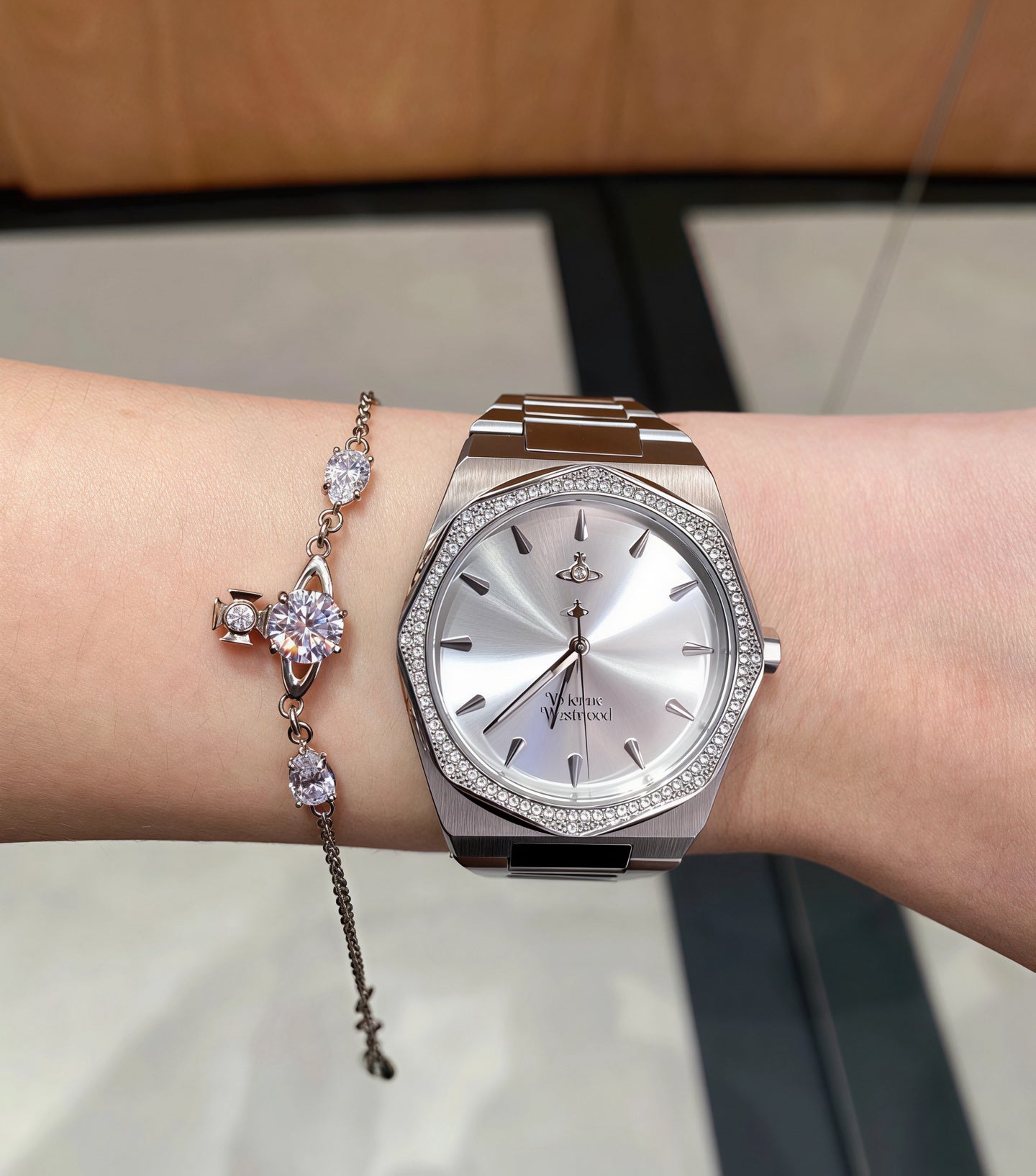 Simple Rhinestone Bracelet