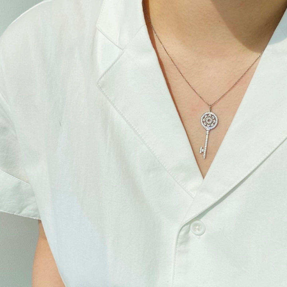 Tiffany & Co. Key Motif Necklace