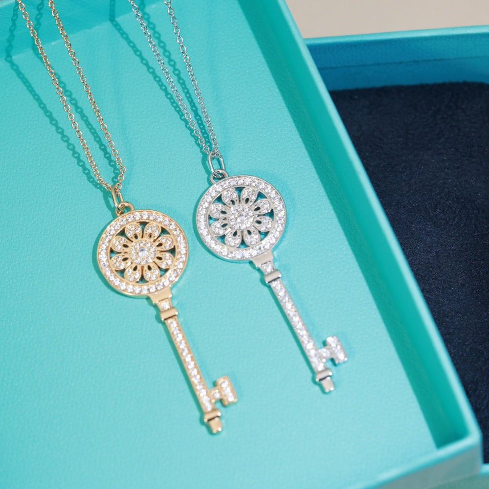 Tiffany & Co. Key Motif Necklace