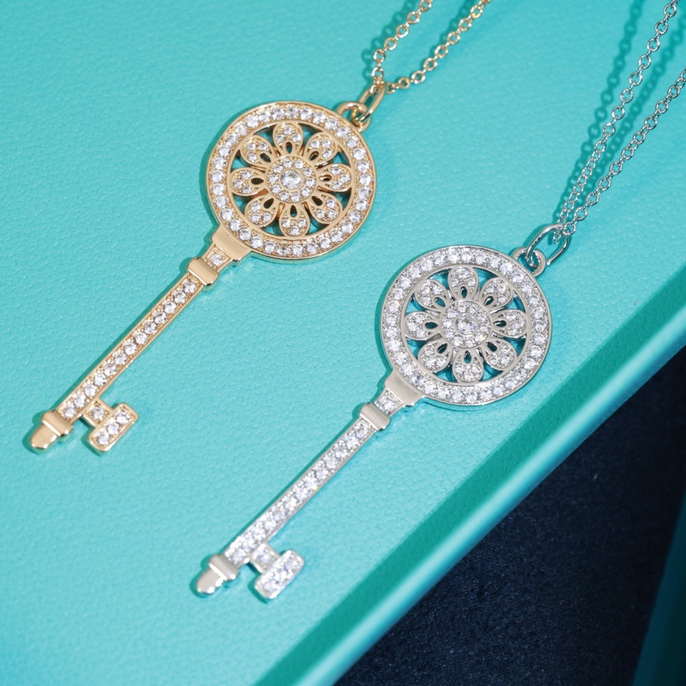 Tiffany & Co. Key Motif Necklace